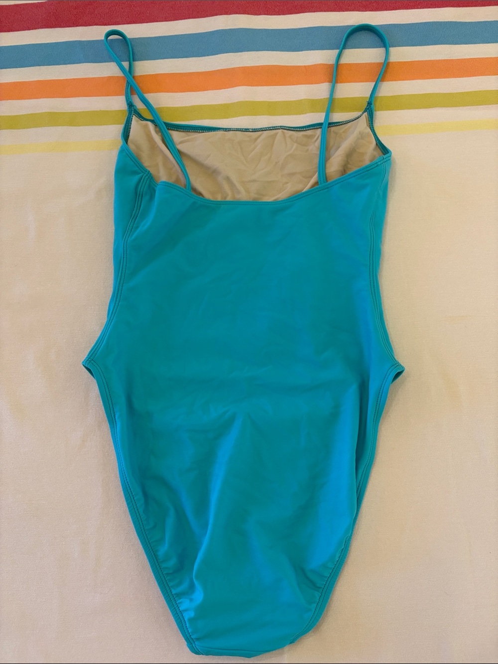 La Blanca Turquoise Slim-Strap One-Piece Swimsuit - Picture 4 of 6